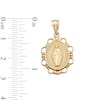 Thumbnail Image 3 of 14K Solid Gold Virgin Mary Medallion Necklace Charm