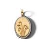 Thumbnail Image 0 of 14K Gold Plated 1/20 CT. T.W. Diamond Snowdrop Necklace Charm