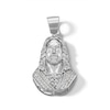 Thumbnail Image 1 of Sterling Silver CZ Jesus Necklace Charm