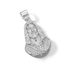 Thumbnail Image 3 of Sterling Silver CZ Jesus Necklace Charm