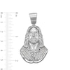 Thumbnail Image 4 of Sterling Silver CZ Jesus Necklace Charm