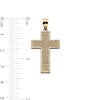 Thumbnail Image 4 of 14K Solid Gold Padre Nuestro Cross Necklace Charm