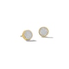 Thumbnail Image 1 of 10K Solid Gold 1/6 CT. T.W. Diamond Medium Circle Studs