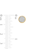 Thumbnail Image 3 of 10K Solid Gold 1/6 CT. T.W. Diamond Medium Circle Studs