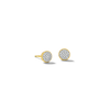 Thumbnail Image 1 of 10K Solid Gold 1/10 CT. T.W. Diamond Small Circle Studs