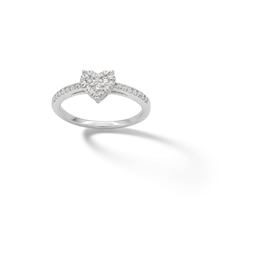 Sterling Silver CZ Heart Promise Ring - Size 6