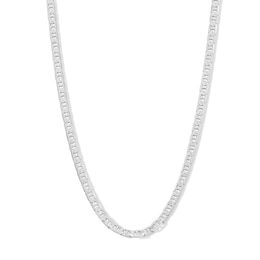 Sterling Silver Diamond-Cut Mariner Chain Made in Italy - 18&quot;