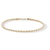 Thumbnail Image 1 of ​​​​​​​10K Hollow Gold Rope Chain Bracelet - 8.5&quot;