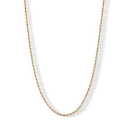 10K Hollow Gold Rope Chain - 20&quot;
