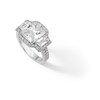 Thumbnail Image 3 of ​​​​​​​Sterling Silver CZ Cushion Cut Ring - Size 8