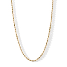 10K Hollow Gold Rope Chain - 22&quot;
