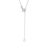 Thumbnail Image 2 of ​​​​​​​​​​​​​​Sterling Silver CZ Mom Double Heart Pendant Necklace - 16" + 2"