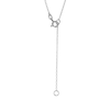 Thumbnail Image 3 of ​​​​​​​​​​​​​​Sterling Silver CZ Round Solitaire Pendant Necklace - 16&quot; + 2&quot;