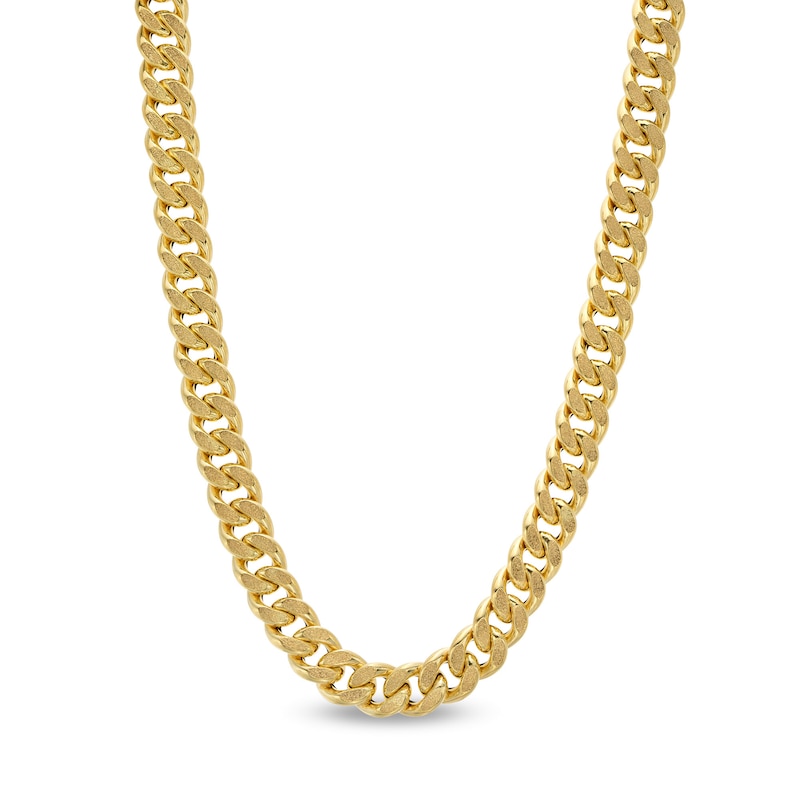 Main Image 1 of ​​​​​​​14K Hollow Gold Reversible Cuban Chain - 22&quot;