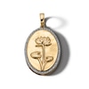 Thumbnail Image 1 of 14K Gold Plated 1/20 CT. T.W. Diamond Water Lily Necklace Charm