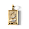 Thumbnail Image 0 of 14K Gold Plated Diamond Accent The Moon Tarot Card Necklace Charm