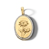 Thumbnail Image 0 of 14K Gold Plated 1/20 CT. T.W. Diamond Daisy Necklace Charm