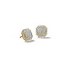 Thumbnail Image 1 of 10K Solid Gold 1/6 CT. T.W. Diamond Octagon Outline Studs