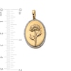 Thumbnail Image 3 of 14K Gold Plated 1/20 CT. T.W. Diamond Chrysanthemum Necklace Charm