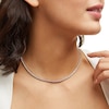 Thumbnail Image 1 of ​​​​​​​Sterling Silver CZ Tennis Necklace - 17"