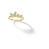 Thumbnail Image 1 of 14K Gold Plated 1/20 CT. T.W. Diamond Two Butterfly Ring