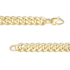Thumbnail Image 1 of 14K Hollow Gold Reversible Cuban Chain Bracelet - 8.5"