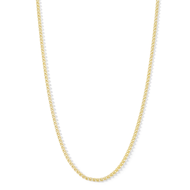 14K Hollow Gold Diamond-Cut Amore Chain - 20"