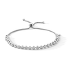 Thumbnail Image 1 of Sterling Silver Diamond-Cut Beaded Bolo Chain Bracelet Made in Italy - 9&quot;