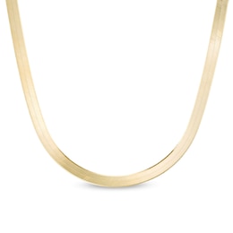 14K Solid Gold Herringbone Chain - 20&quot;