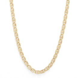 14K Hollow Gold Mariner Gucci Chain - 18&quot;