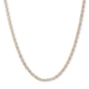 Thumbnail Image 1 of ​​​​​​​14K Hollow Gold Valentino Tri-Color Chain - 18&quot;