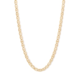 14K Hollow Gold Mariner Chain - 20&quot;
