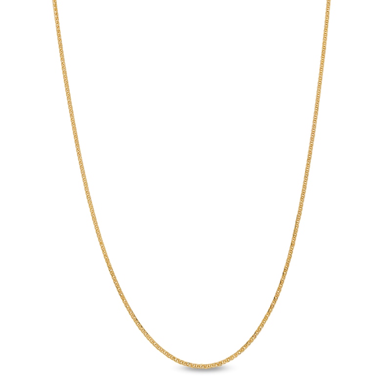 Main Image 1 of 14K Solid Gold Wheat Chain - 18&quot;