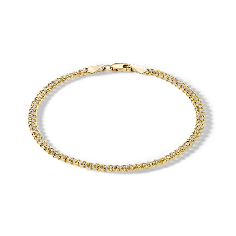 14K Hollow Gold Sedusa Chain Bracelet - 7.5"