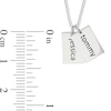 Thumbnail Image 2 of Sterling Silver Two Name Tags Curb Chain - 18&quot;