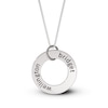 Thumbnail Image 0 of Sterling Silver Two Name Circle Curb Chain - 18"