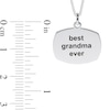 Thumbnail Image 1 of Sterling Silver Oblong Message Curb Chain - 18"