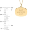 Thumbnail Image 1 of 14K Gold Plated Oblong Message Curb Chain - 18"