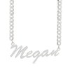 Thumbnail Image 0 of ​​​​​​​Sterling Silver Cursive Name Curb Chain - 18"
