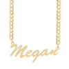 Thumbnail Image 0 of 14K Gold Plated Cursive Name Curb Chain - 18"