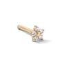 Thumbnail Image 0 of 14K Semi-Solid Gold CZ Flower Nose Stud - 22G