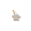 Thumbnail Image 1 of ​​​​​​​​​​​​​​14K Gold Plated 1/20 CT. T.W. Diamond Small Paw Necklace Charm