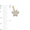 Thumbnail Image 3 of ​​​​​​​​​​​​​​14K Gold Plated 1/20 CT. T.W. Diamond Small Paw Necklace Charm