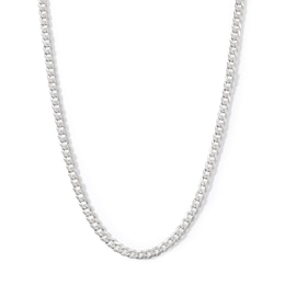 Child's Sterling Silver Diamond-Cut Curb Chain Made in Italy - 15&quot;