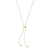 Thumbnail Image 1 of 10K Solid Gold Diamond-Cut Adjustable Saturn Chain - 20&quot;