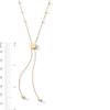 Thumbnail Image 3 of 10K Solid Gold Diamond-Cut Adjustable Saturn Chain - 20&quot;