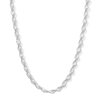 Thumbnail Image 1 of ​​​​​​​​​​​​​​Sterling Silver Diamond-Cut Twisted Herringbone Chain Made in Italy - 20&quot;