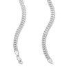 Thumbnail Image 3 of Sterling Silver Diamond-Cut Cuban Chain Made in Italy - 22&quot;