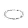 Thumbnail Image 1 of Sterling Silver Diamond-Cut Birdseye Chain Bracelet Made in Italy - 8.5&quot;