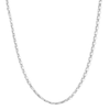 Thumbnail Image 1 of Sterling Silver Diamond-Cut Long Box Chain Made in Italy - 18&quot;